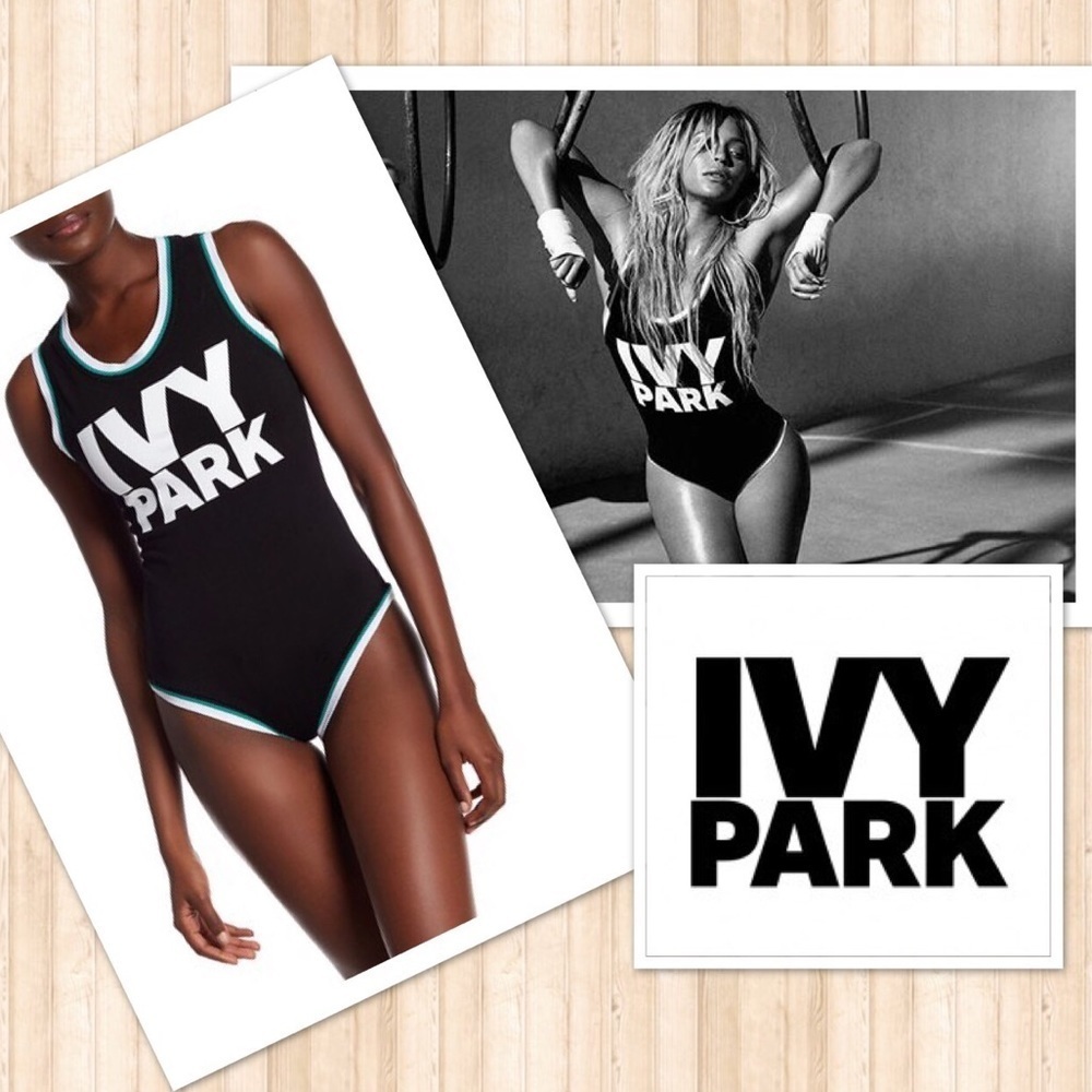 Ivy Park Stripe Trim Logo Bodysuit - Picture 2 of 8